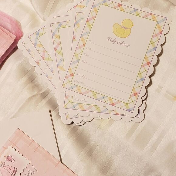 🌈"It's A Girl" Shower Invites and Announcements - Picture 4 of 4